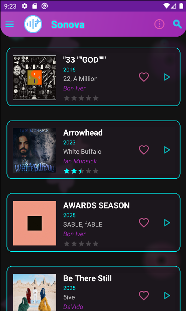 Sonova Music App